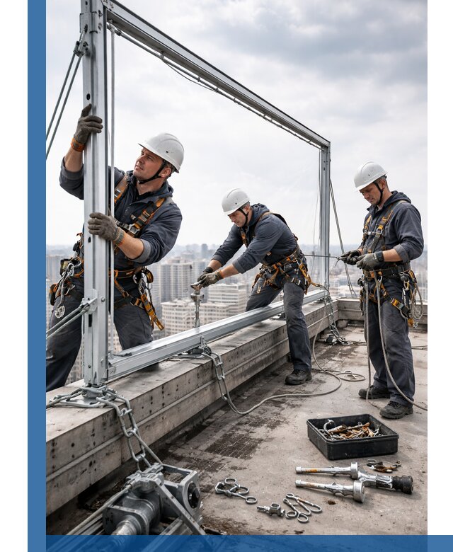 Монтаж крышных рекламных конструкций под ключ в Видном