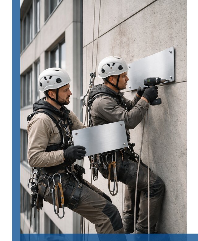 Монтаж табличек и указателей в Видном для зданий и сооружений