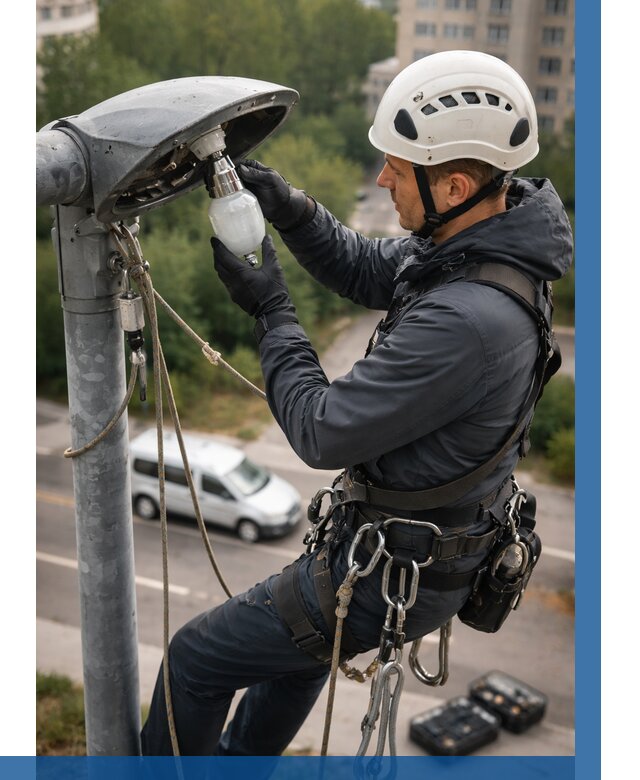 Замена ламп на высоте в Видном от 2588 р. | ВЫСОТНИК-Вдн