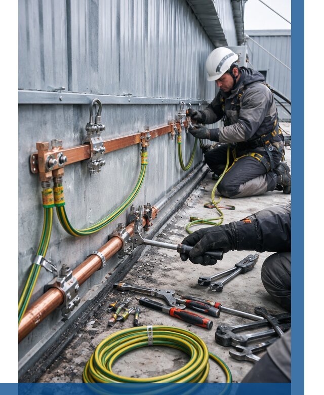 Монтаж заземления здания в Видном от 25875 р. | ВЫСОТНИК-Вдн