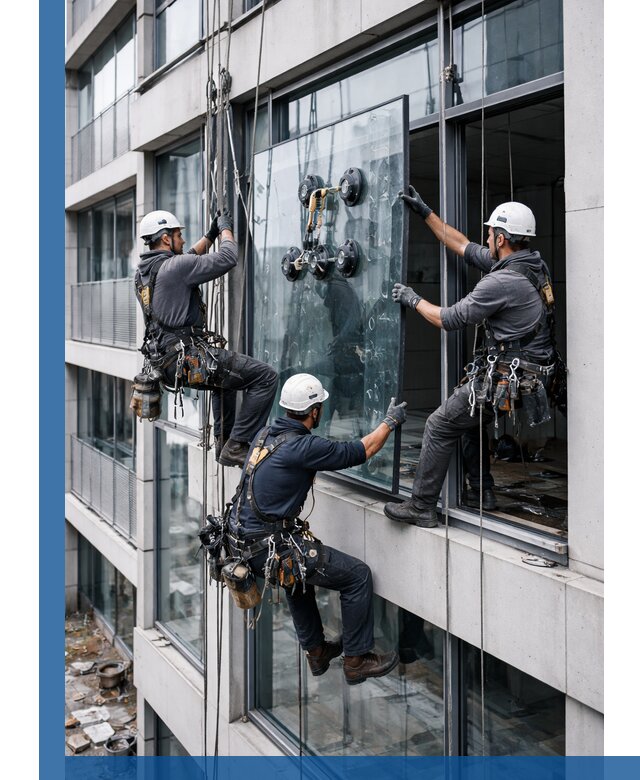 Фасадное остекление и монтаж витражей зданий в Видном под ключ