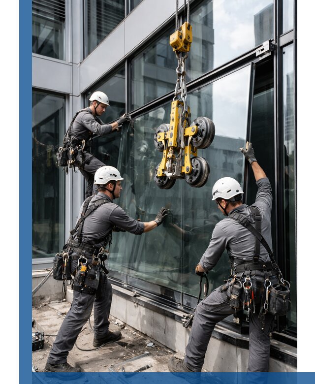 Структурное остекление фасадов в Видном монтаж и обслуживание