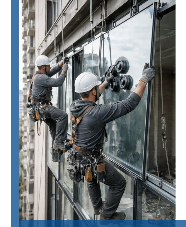 Витражное остекление фасадов и лоджий в Видном под ключ