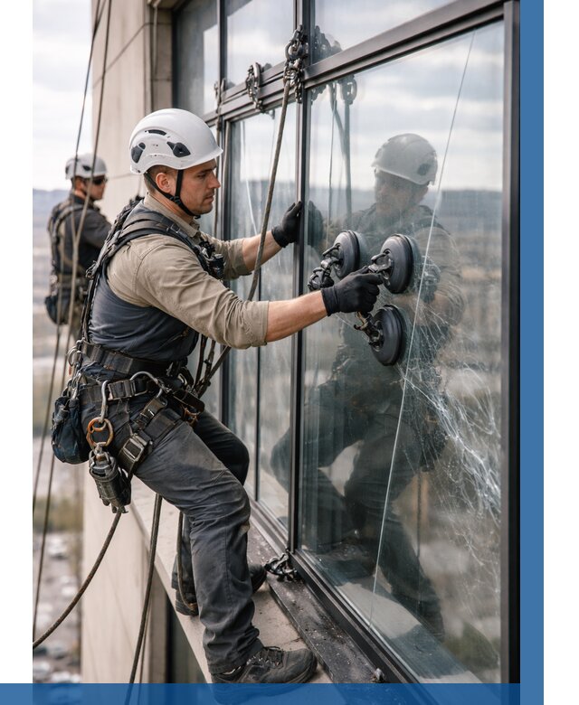 Замена стекла в витраже в Видном под ключ от 8798 р. | ВЫСОТНИК-Вдн