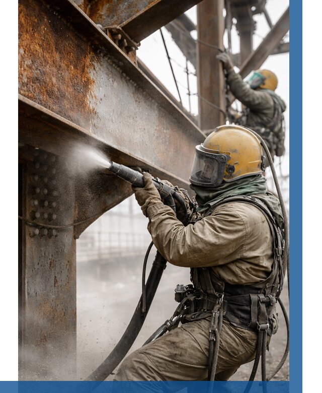 Пескоструйная очистка металлоконструкций в Видном по 621 р. ВЫСОТНИК-Вдн