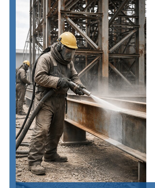 Пескоструйная очистка металлоконструкций в Видном промышленная