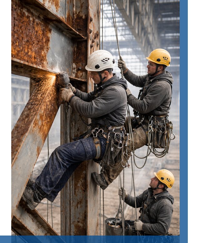 Зачистка металла от ржавчины в Видном от 362 р. | ВЫСОТНИК-Вдн