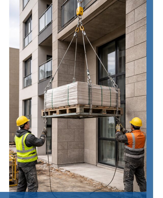 Подъем керамогранита на этаж в Видном от 3623 р. | ВЫСОТНИК-Вдн