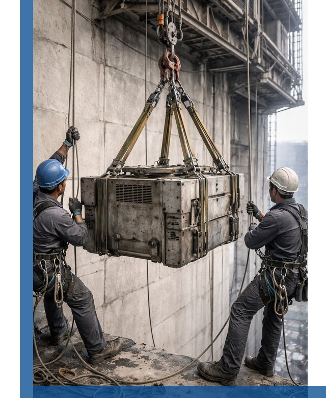 Такелажные работы на высоте, подъем и монтаж грузов в Видном