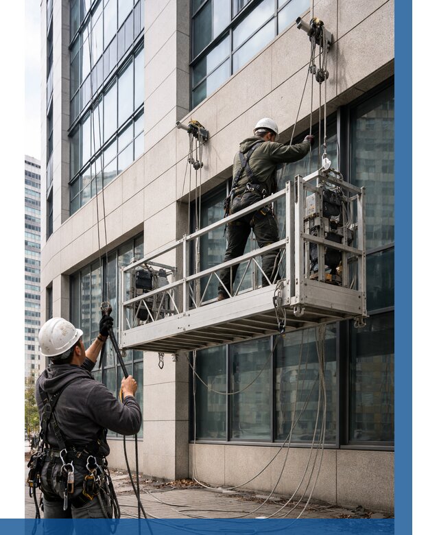 Монтаж и подъем фасадной люльки в Видном от 12420 р. | ВЫСОТНИК-Вдн