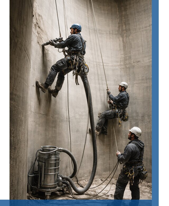 Зачистка силосов в Видном от 4658 р. Договор и смета ВЫСОТНИК-Вдн