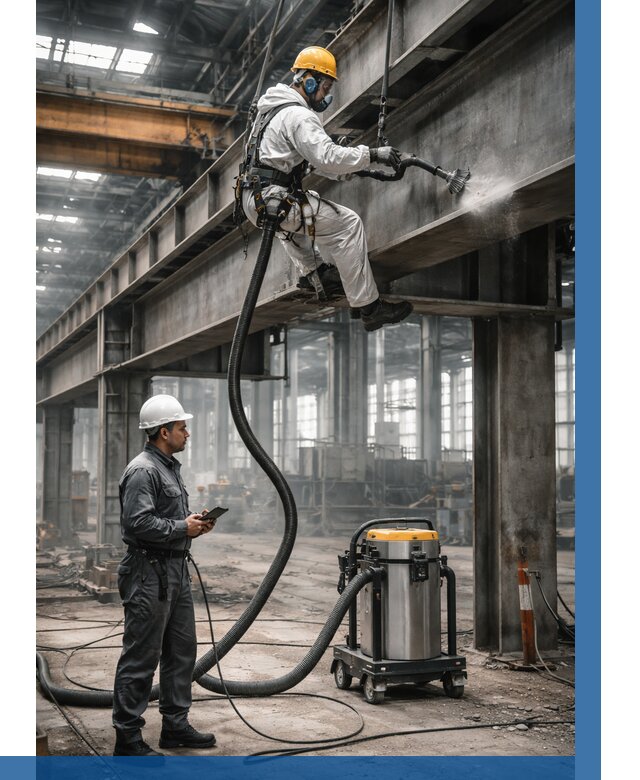 Обеспыливание конструкций в цехе в Видном от 4347 р. | ВЫСОТНИК-Вдн