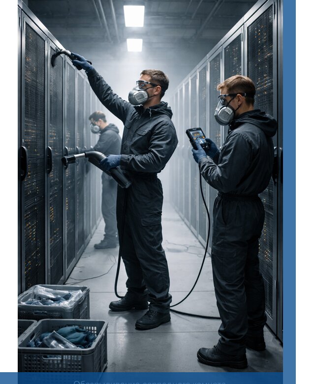 Обеспыливание серверной комнаты в Видном от 4658 р. | ВЫСОТНИК-Вдн