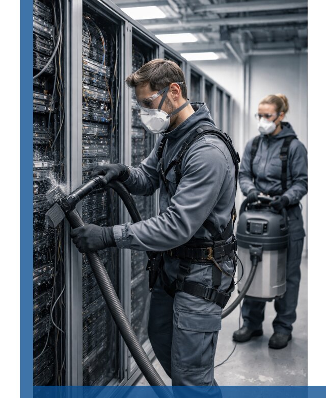 Обеспыливание серверной комнаты в Видном, профессиональная очистка