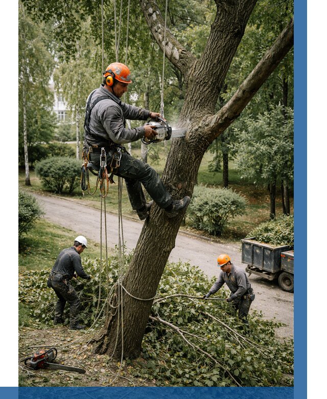 Кронирование деревьев в Видном от 6728 р. | ВЫСОТНИК-Вдн