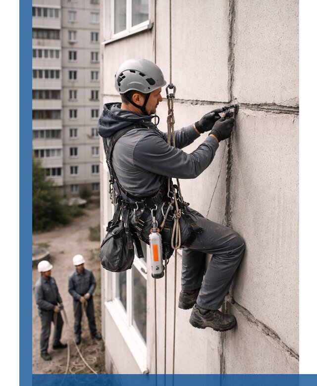 Обследование межпанельных швов и герметизация в Видном