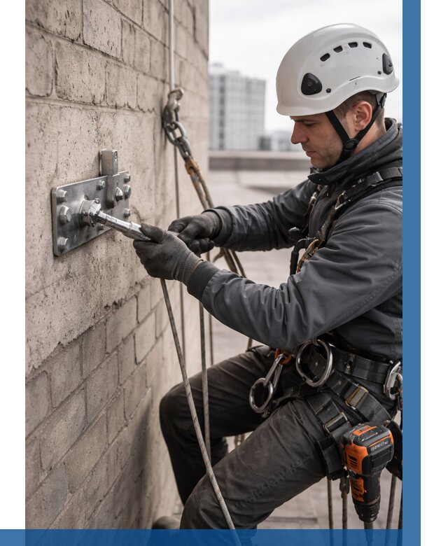 Установка анкерных точек в Видном от 3623 р. | ВЫСОТНИК-Вдн